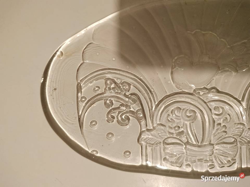 Panterka szklana z rączką dekoracja ptaszek Choszczno sprzedam