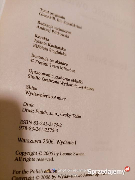 Sprawiedliwość owiec Swann książki prezenty mazowieckie