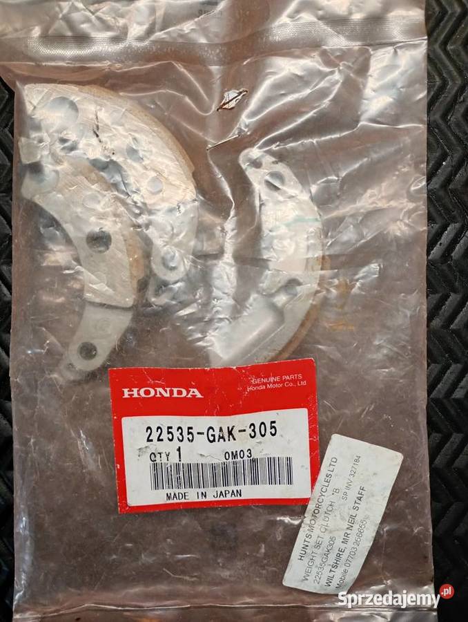 Honda 22535GAK305 obciążniki sprzęgła SFX50