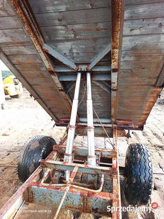 Przyczepa wywrotka 6t na 3 strony z hamulcem nieuszkodzony Rostkowo