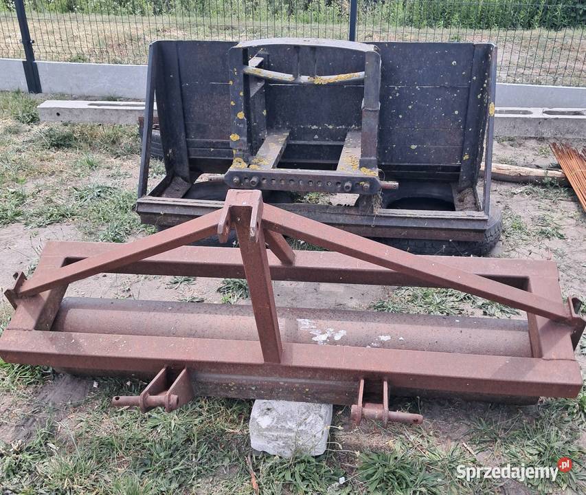 Wał gładki uprawowy ogrodowy spych do ciągnika nieuszkodzony Szumanie-Pustoły