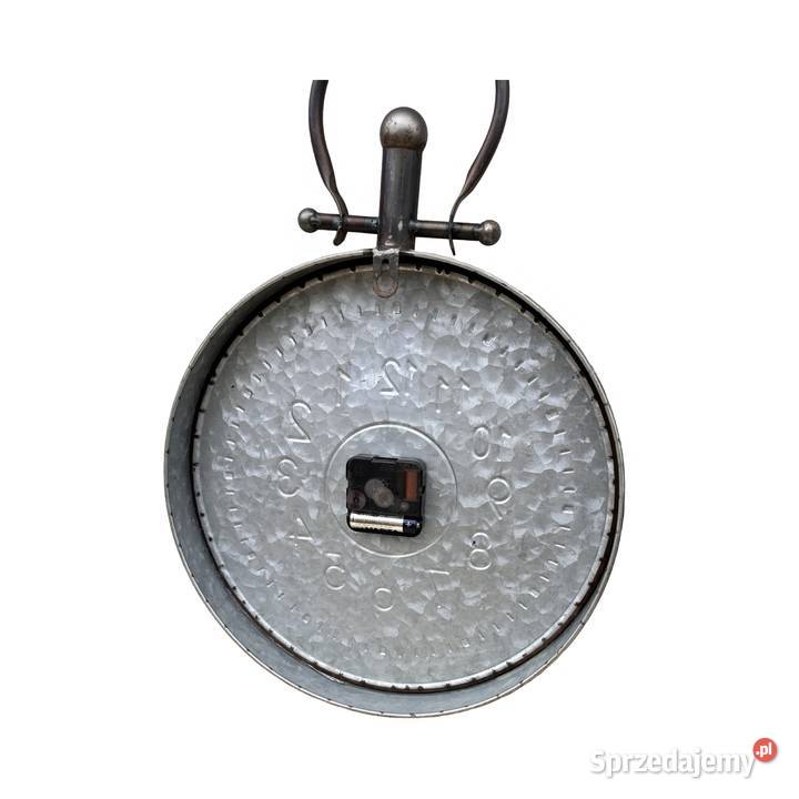 Designerski duży metalowy zegar ścienny Buri