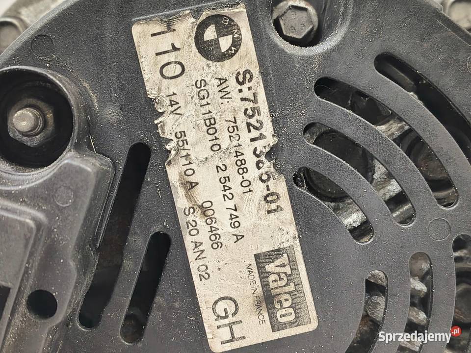 ALTERNATOR BMW E46 18 20 i oryginał VALEO Chełm