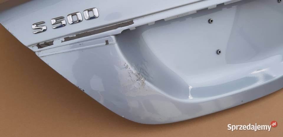MERCEDES SKLASA W222 S500 KLAPA BAGAŻNIKA TYŁ Bieleń