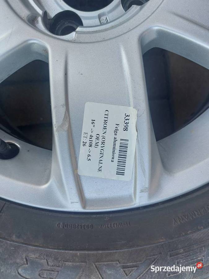 Alufelga oryginalna CITROEN 16 Motoryzacja sprzedam