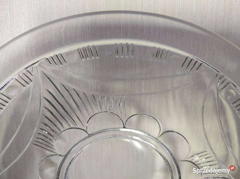 Patera talerz szkło Ząbkowice Warpechy Stare