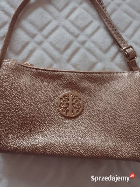 Złota torebka listonoszka saszetka z Londynu Dla kobiet