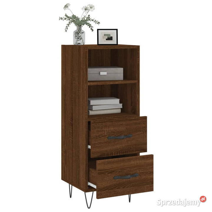 Szafka brązowy dąb 345x34x90 materiał Warszawa
