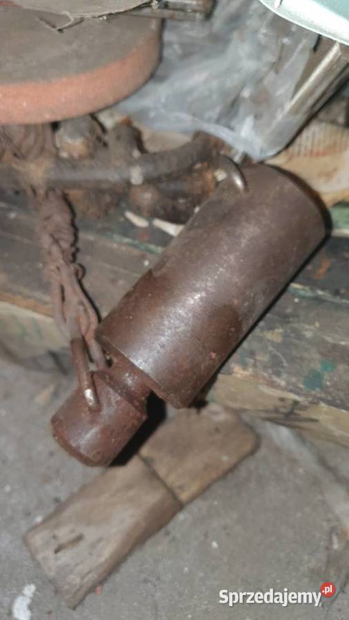 Duży stary odważnik obciążenie do czyszczenia mazowieckie Warszawa