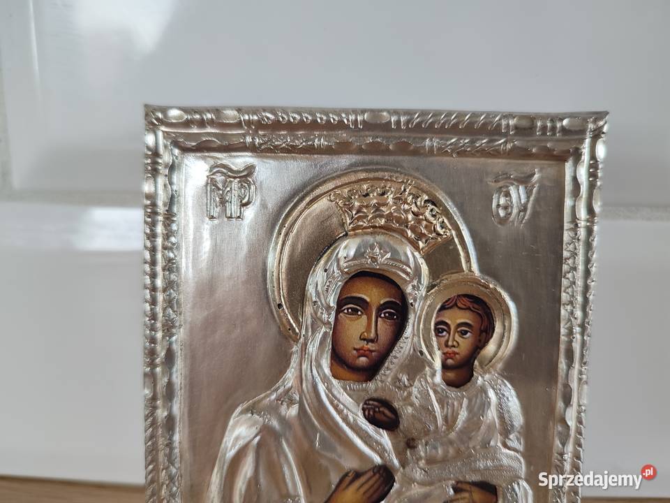 Piękna ikona Matki Boskiej Wskazującej drogę Łódź