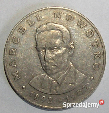 moneta 20 zł 1977r Marceli Nowotko PRL