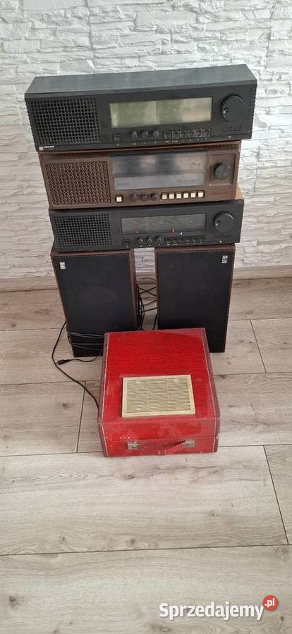 Glosniki radia gramofon prl Dąbrowa Górnicza