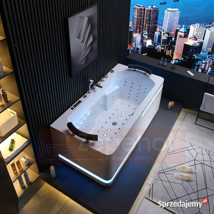 Wanna z hydromasażem EB869 prostokątna Grabówka