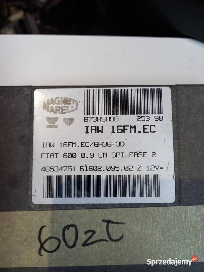 Komputer Fiat IAW16FMEC Margonin