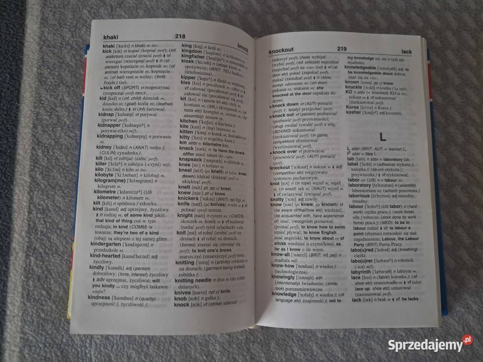 Książka słownik angielskopolski do sprzedania ISBN 8370666825 Książki do nauki języka obcego Kraków