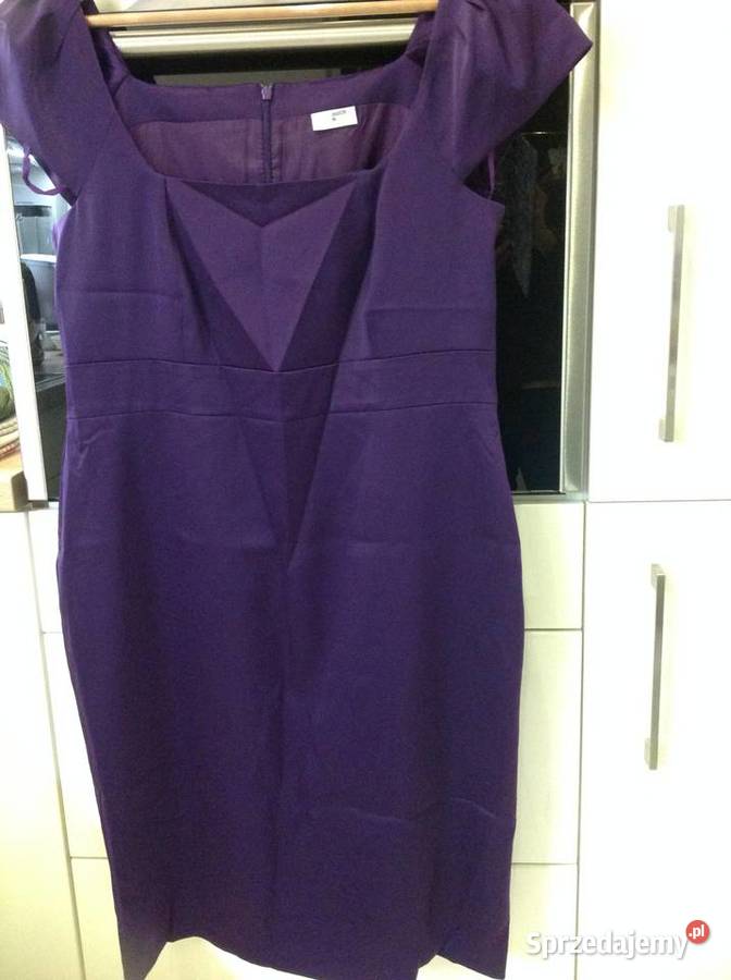 Fioletowa Atlasowa Sukienka damska L NOWA Z wysokim stanem lubuskie