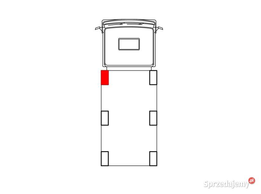 Słupek Blueline 600 mm IL przód lewy bez Pozostałe Przysieka Polska