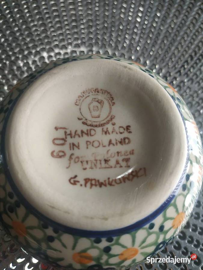 Filiżanka ceramika Polska unikat dolnośląskie Bolesławiec