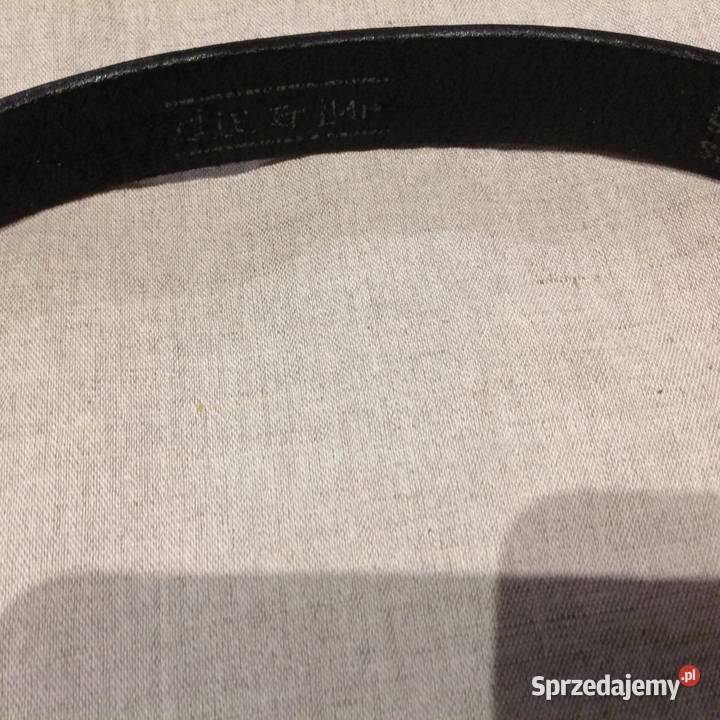 Pasek Czarny Skórzany XXS XS skóra naturalna Długość 95 Nowa Sól