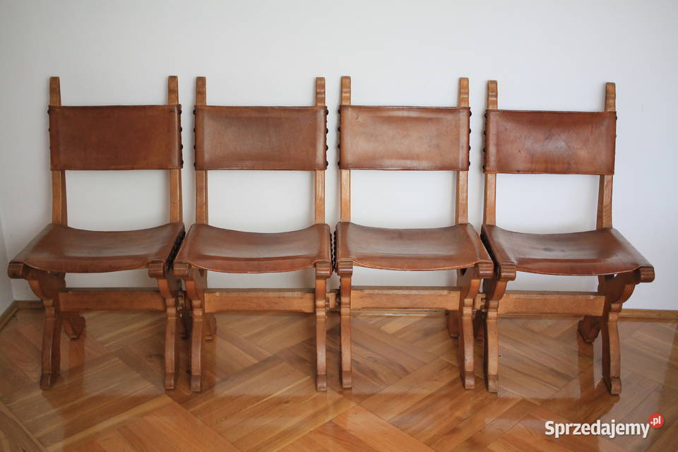 Stół jadalniasalon komplet krzeseł STYLOWE 75.5cm Pszczyna sprzedam