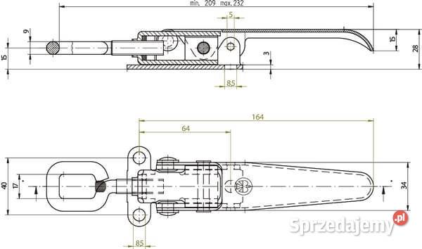 Zamknięcie mimośrodowe 602070900 Do maszyn uprawowych Kamionna sprzedam