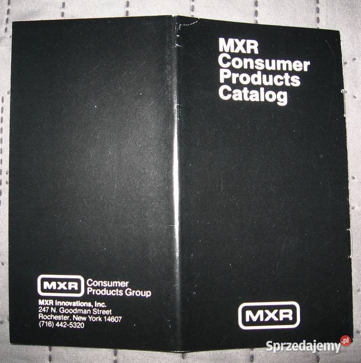 MXR Consumer Products Catalog katalog Pozostałe sprzedam