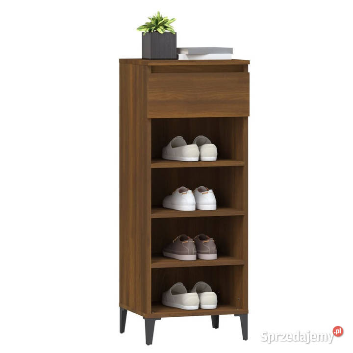Szafka na buty brązowy dąb 40x36x105 WM819787 Warszawa