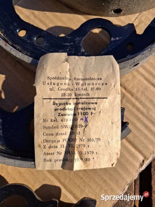 Szczęki hamulcowe zastava 1100 Szczęki hamulcowe Koszalin