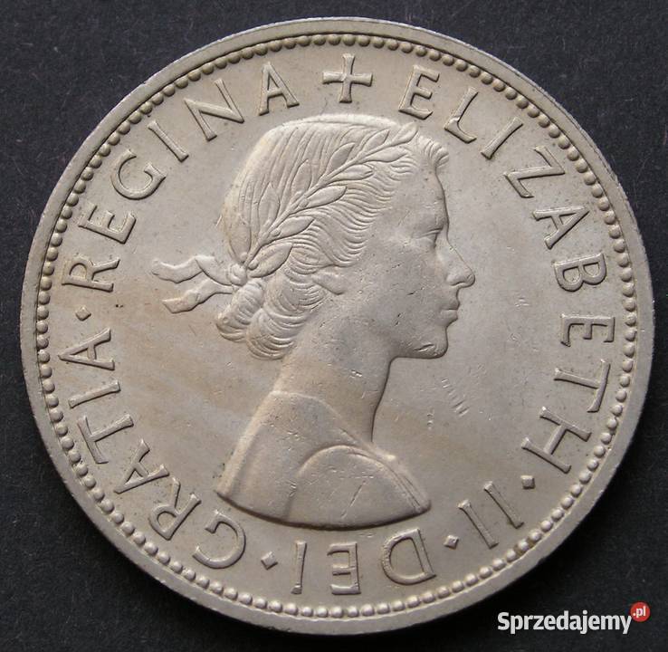Wielka Brytania 12 korony 1962 Elżbieta II Łódź