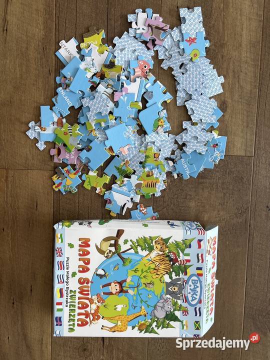Puzzle zwierzęta świata puzzle małego bystrzaka Wyszków sprzedam