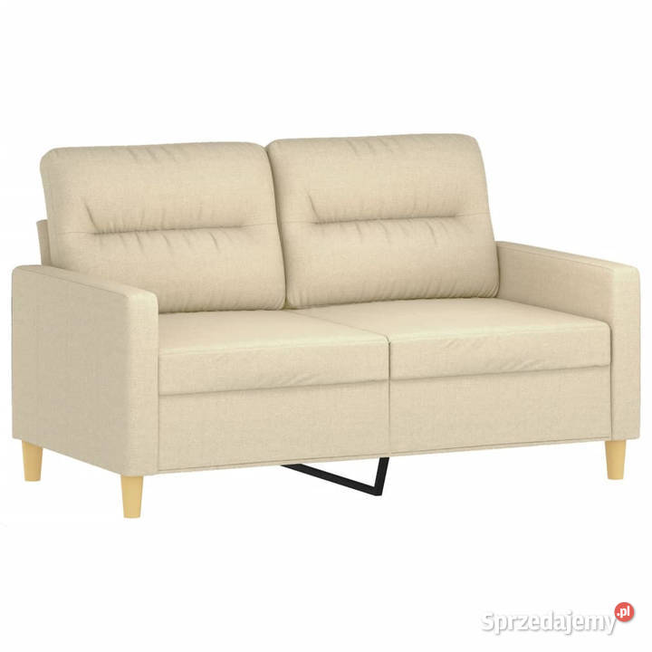 2osobowa sofa z poduszkami kremowa 120 tkanina mazowieckie Warszawa