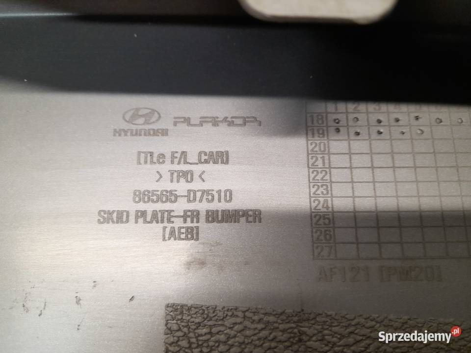 HYUNDAI TUCSON III SPOILER DOKŁADKA ZDERZAKA Goleniów
