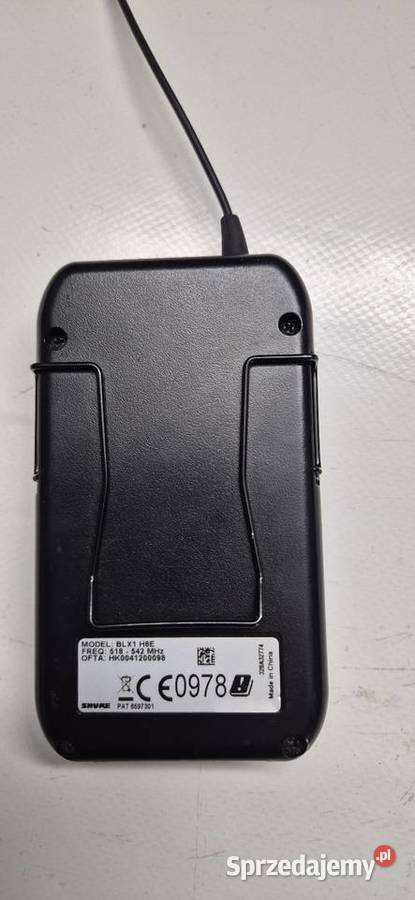 Shure BLX1 body pack nadajnik bezprzewodowy Konin sprzedam