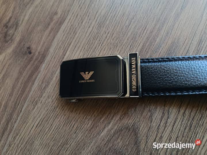 Pasek skórzany męski Giorgio Armani do garnituru Paski Białystok