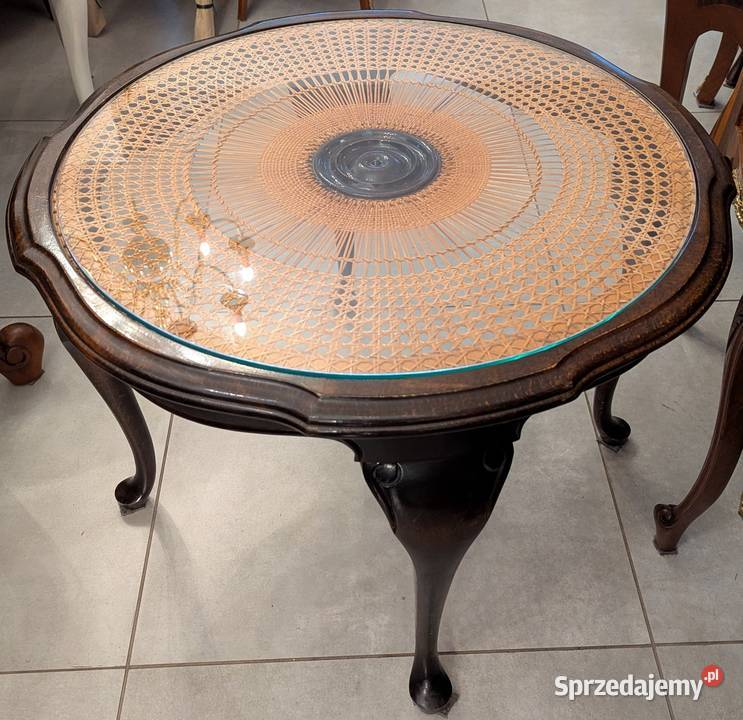 Wspaniały okrągły stolik dębowysklep Dąbrowa Dąbrowa Górnicza