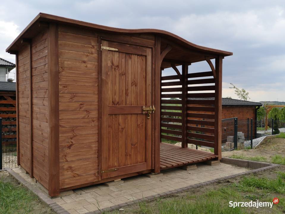 Drewutnia 164 x 15m domek narzędziowy 15 x 15m Kalety