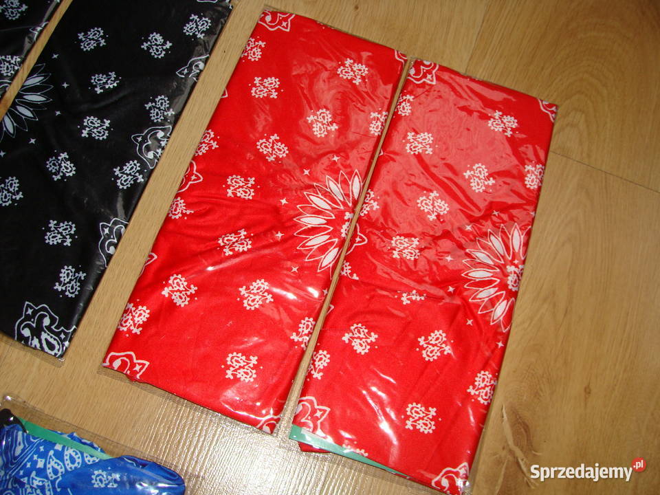 NOWA Bandana chusta maska trzy kolory we wzorki Wieluń sprzedam