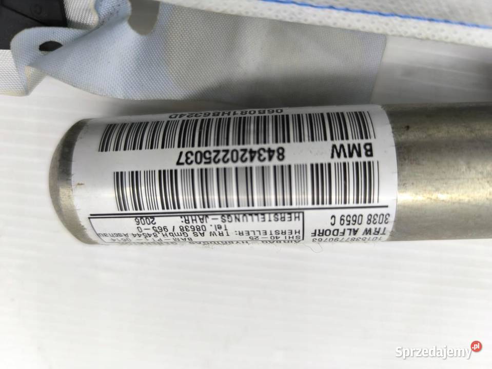 KURTYNA POWIETRZNA LEWA BMW X3 E83 843420225037 osobowe