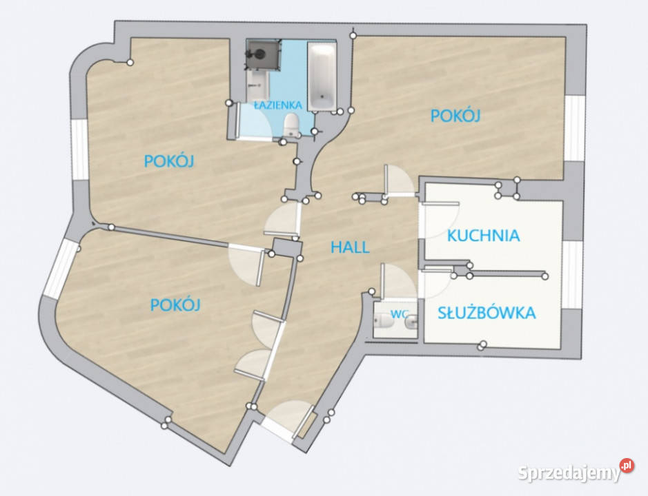 Mieszkanie Biuro Kancelaria w kamienicy Tamka 5