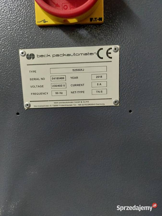 Automatyczna maszyna pakująca Beck Packautomaten Goleniów sprzedam