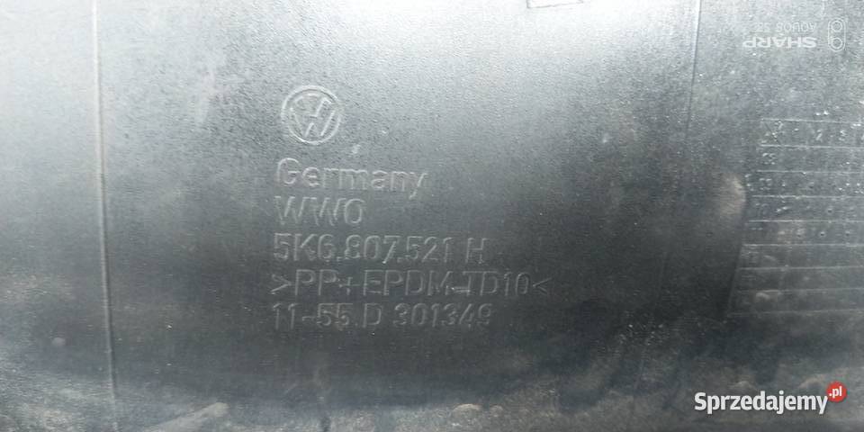 VW Golf VI GTI spojler dyfuzor zderzaka tylniego Łódź