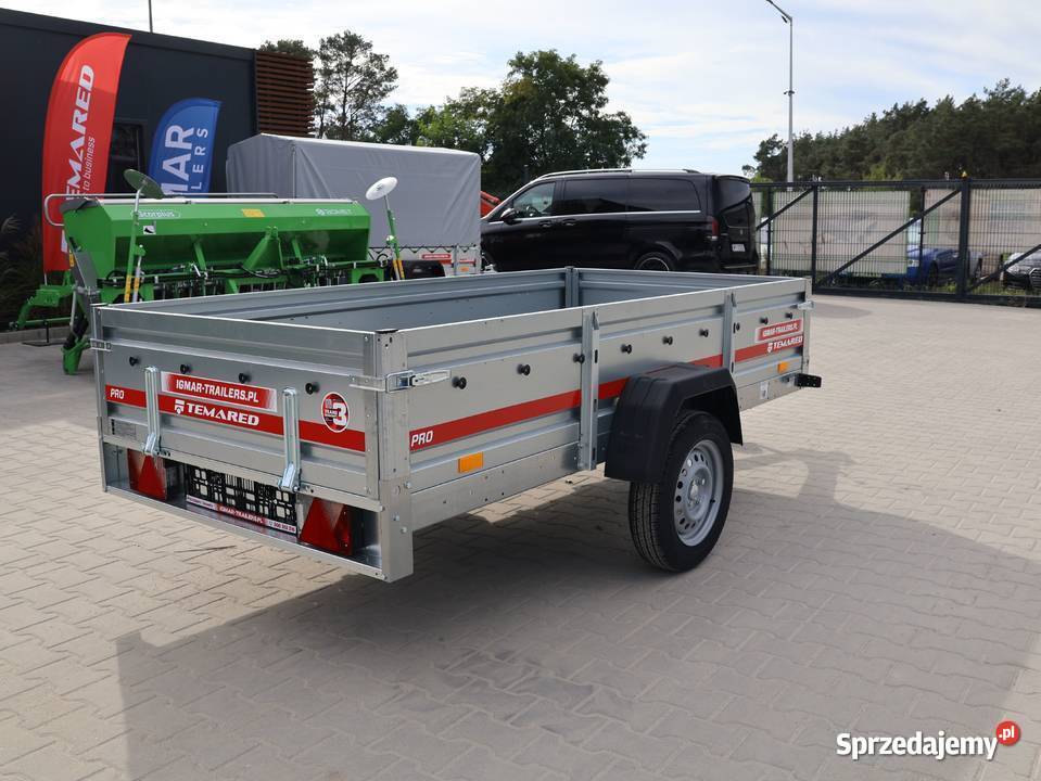 Przyczepa samochodowa TEMARED PRO 2612 DMC 750 Burtowe i plandeki