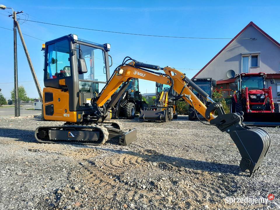 Nowa Minikoparka WOLF WE18 I KUBOTA I 1800 I Białystok