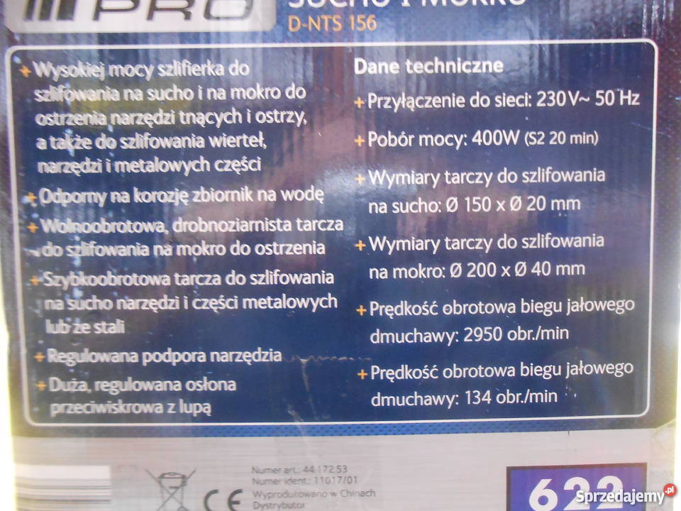 Szlifierka Stołowa DURO PRO NOWA śląskie