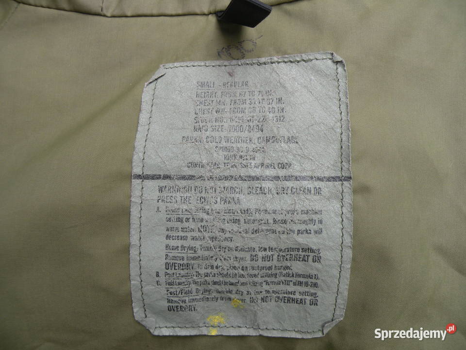 Parka goretex ECWCS woodland small regular Wrocław
