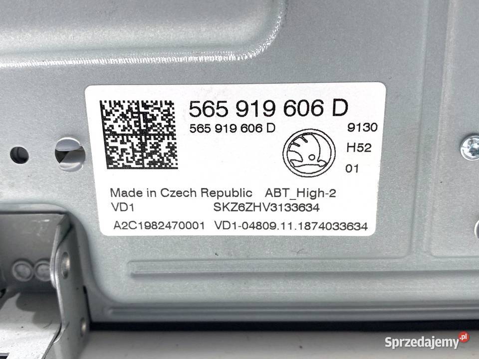 RADIO SKODA KAROQ 565919606D ODTWARZACZ