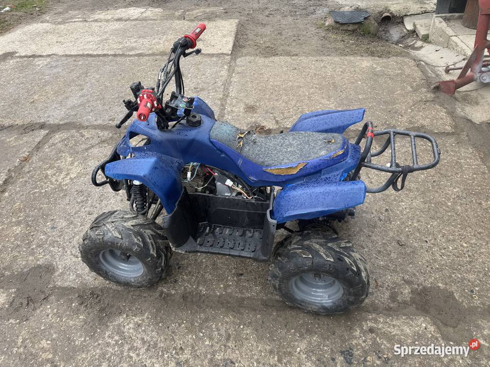 Quad dziecka 125 niebieski 110 uszkodzony sprzedam