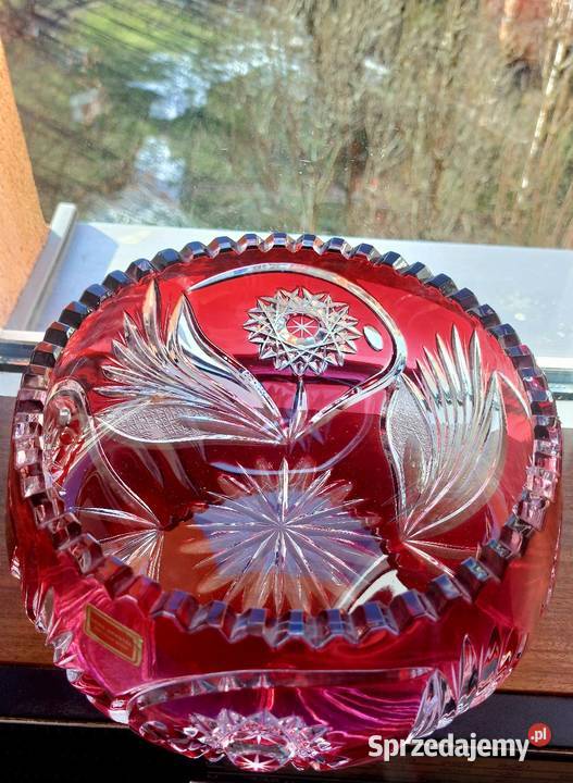 Piękna duża misa kryształowa Porcelana i szkło Wrocław