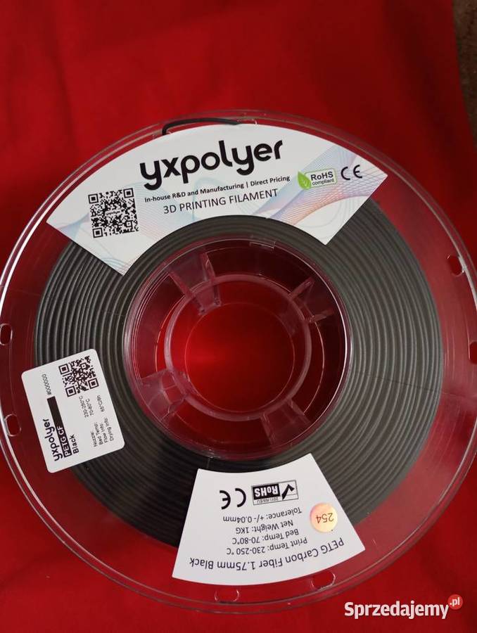 Filament 3D petgcf Włókno Węglowe Yxpolyer 175mm Pozostałe Warszawa