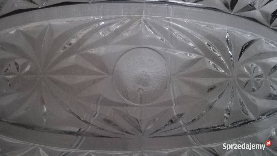 Półmisek rivierka stare szkło PRL sygnatura sprzedam